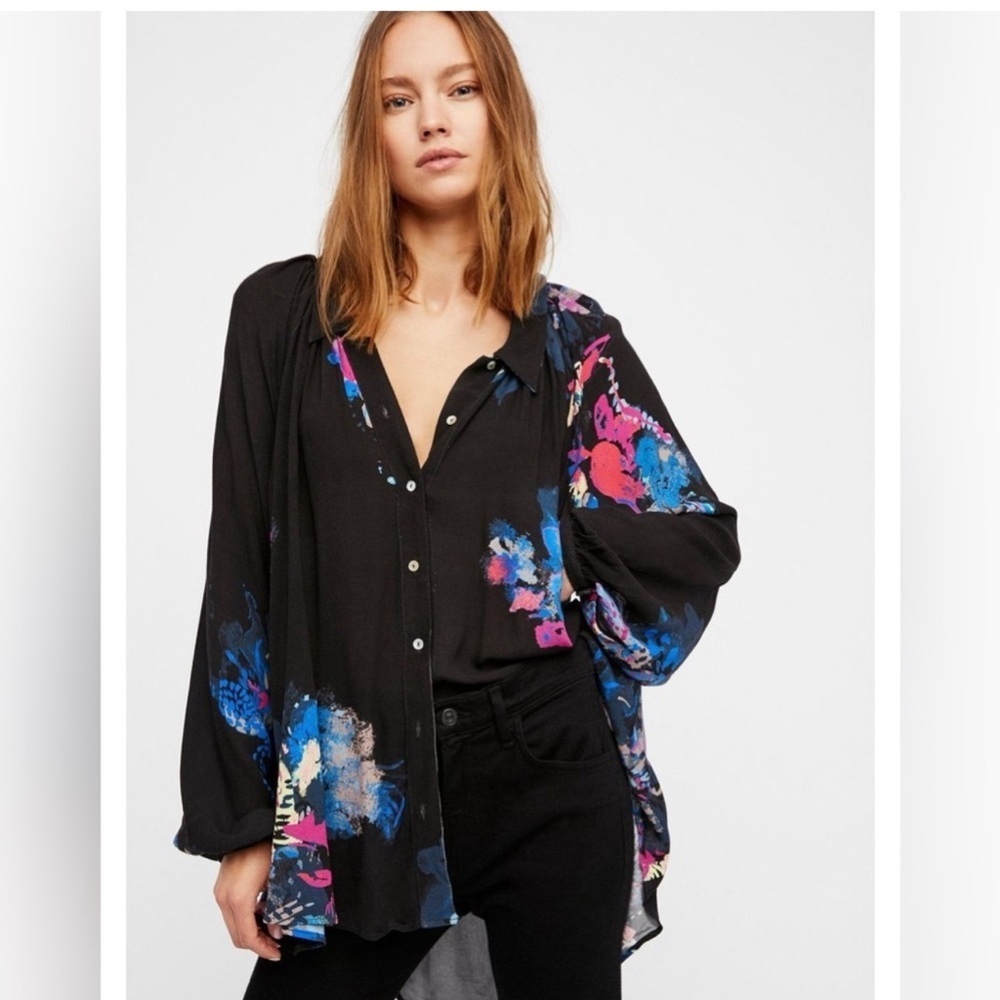 Free People Meadow Lark Blouse| EUC XS